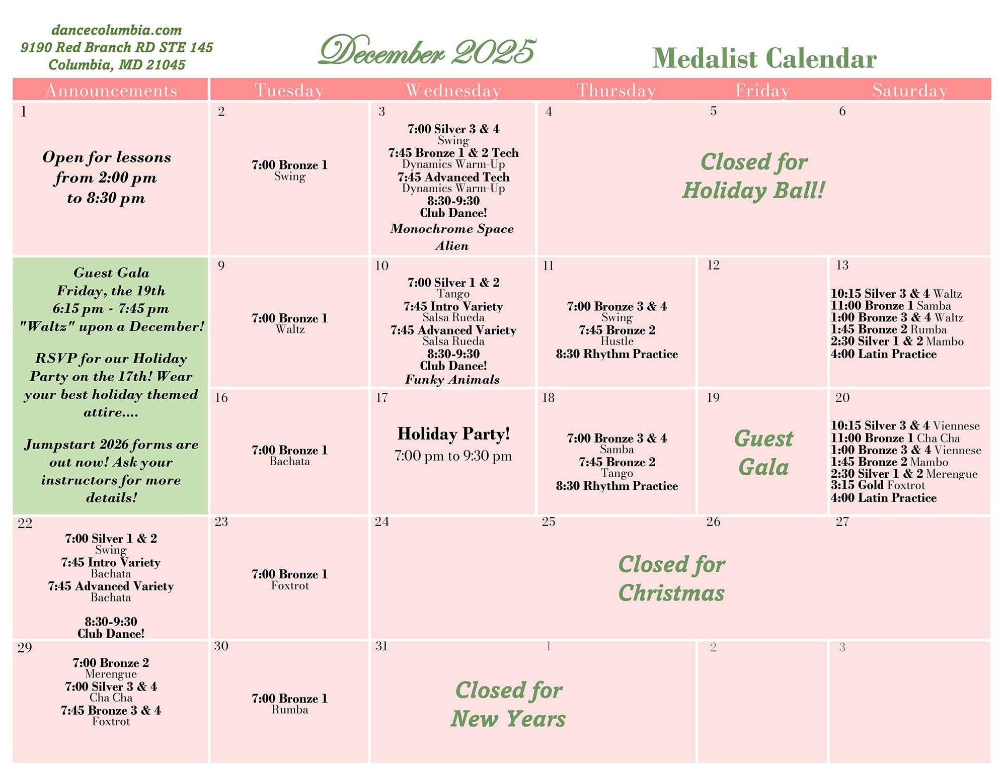 December Medalist 2025