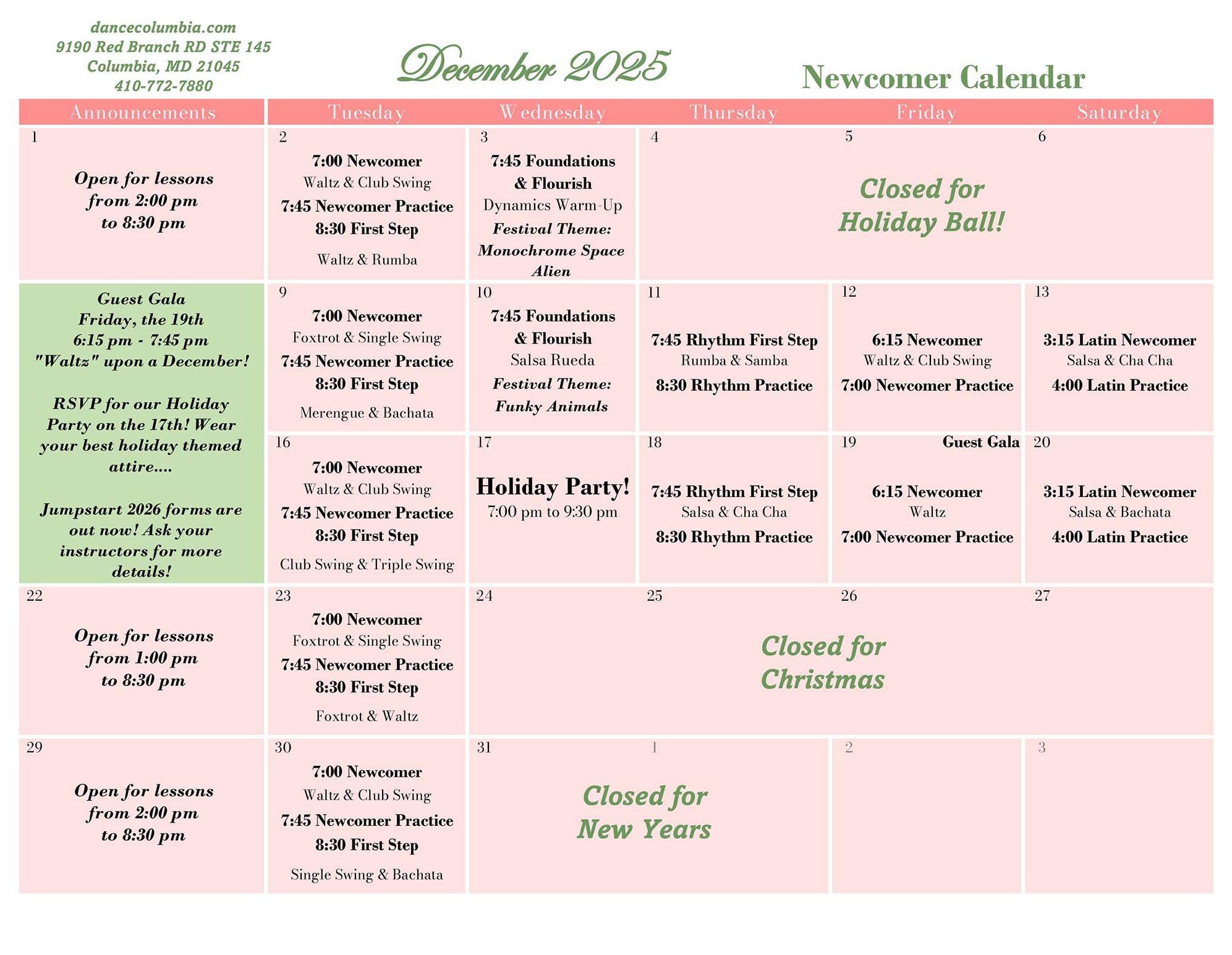 December Newcomer 2025