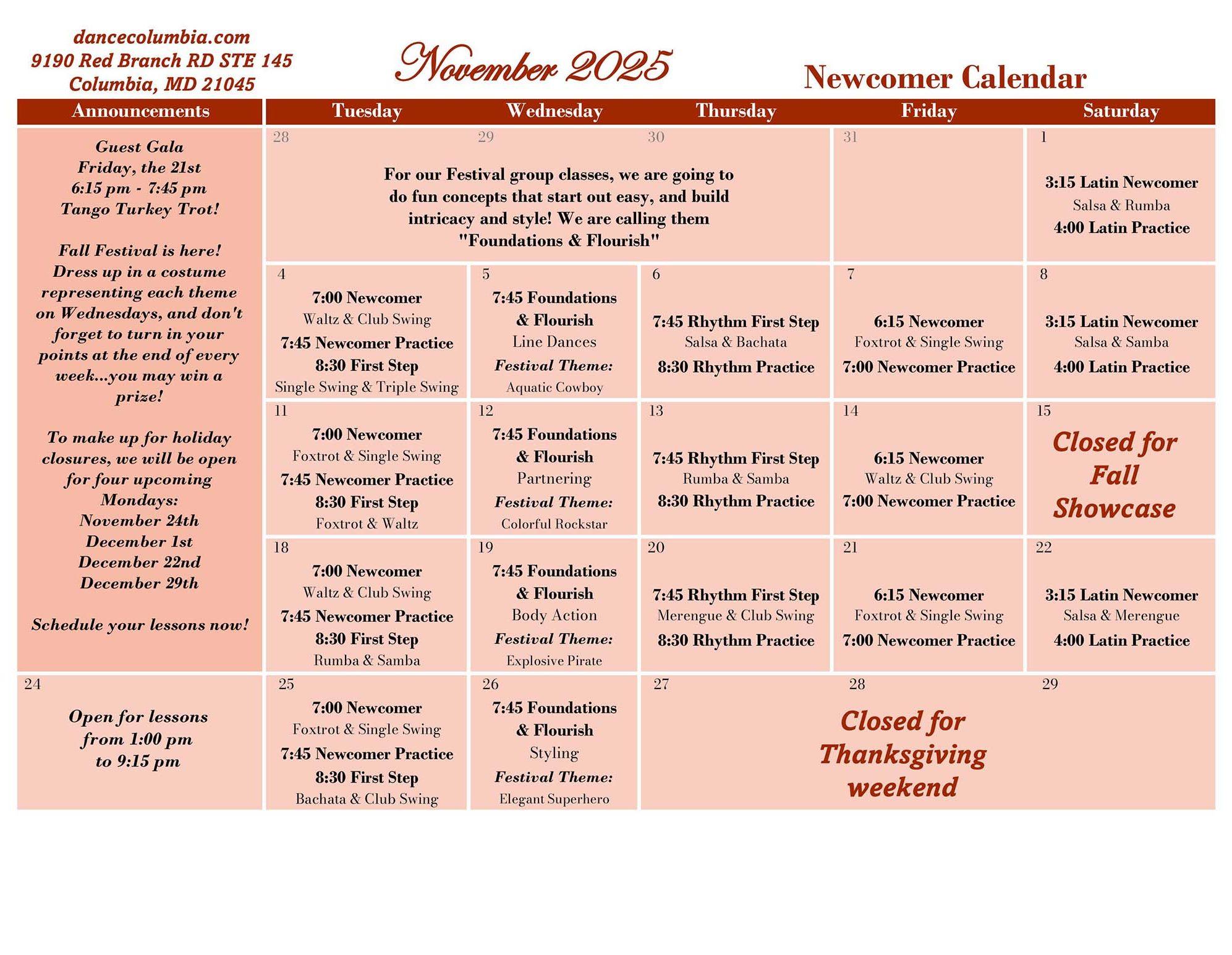 November Newcomer 2025